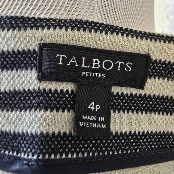 Talbots Pencil Mini Striped Skirt Size 4 Petite - Picture 6 of 9